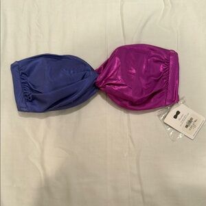 Purple and Pink Twist Bikini Top